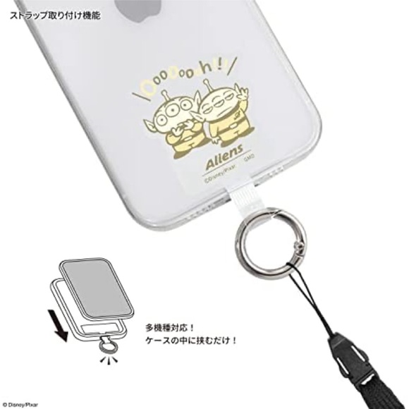 BNIB Japan Disney Toy Story Little Green Man Alien Phone multiRing Attachment - Picture 3 of 11